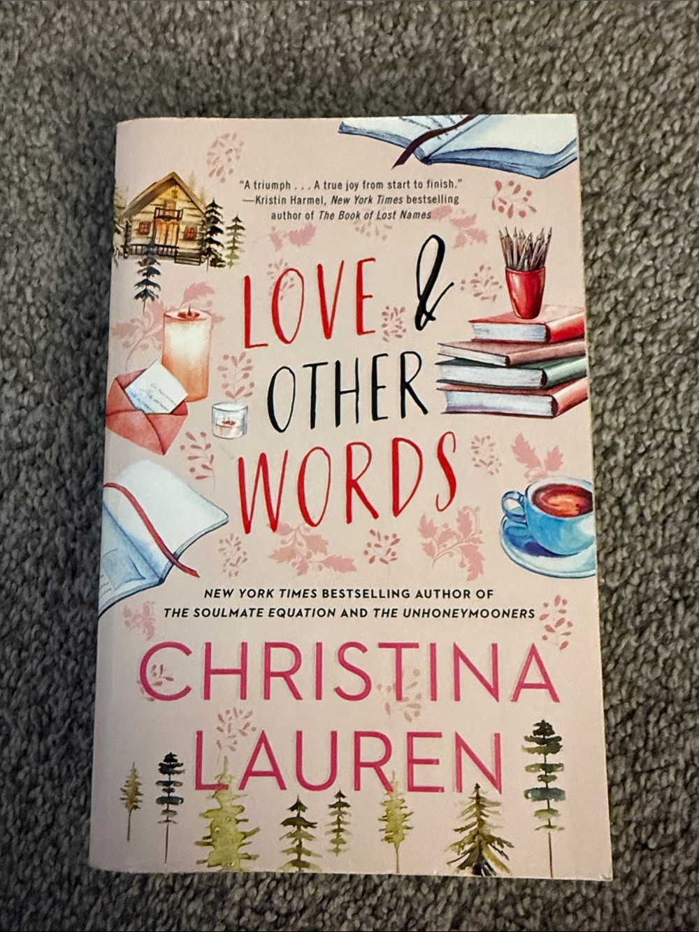 Love & Other Words Paperback Notebook - Pink Cover